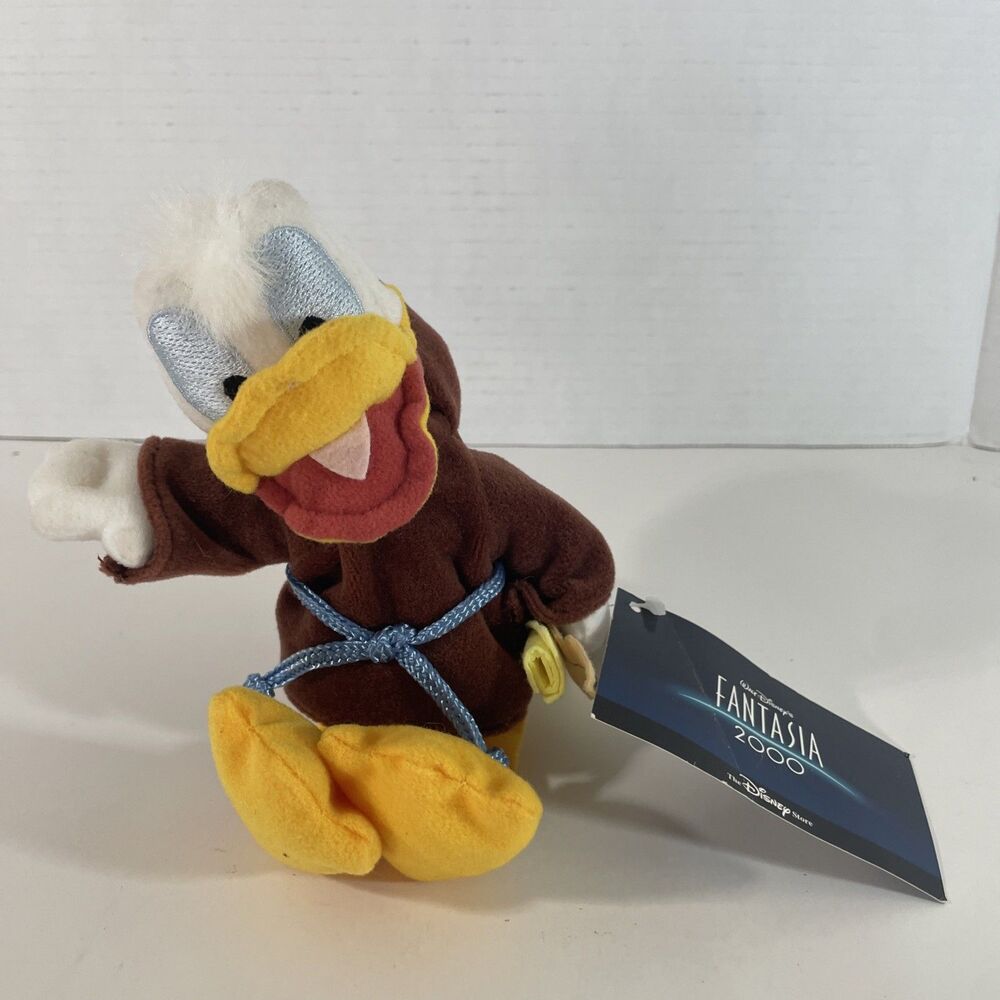 Disney Fantasia 2000 Donald Duck Plush Beanbag 8"